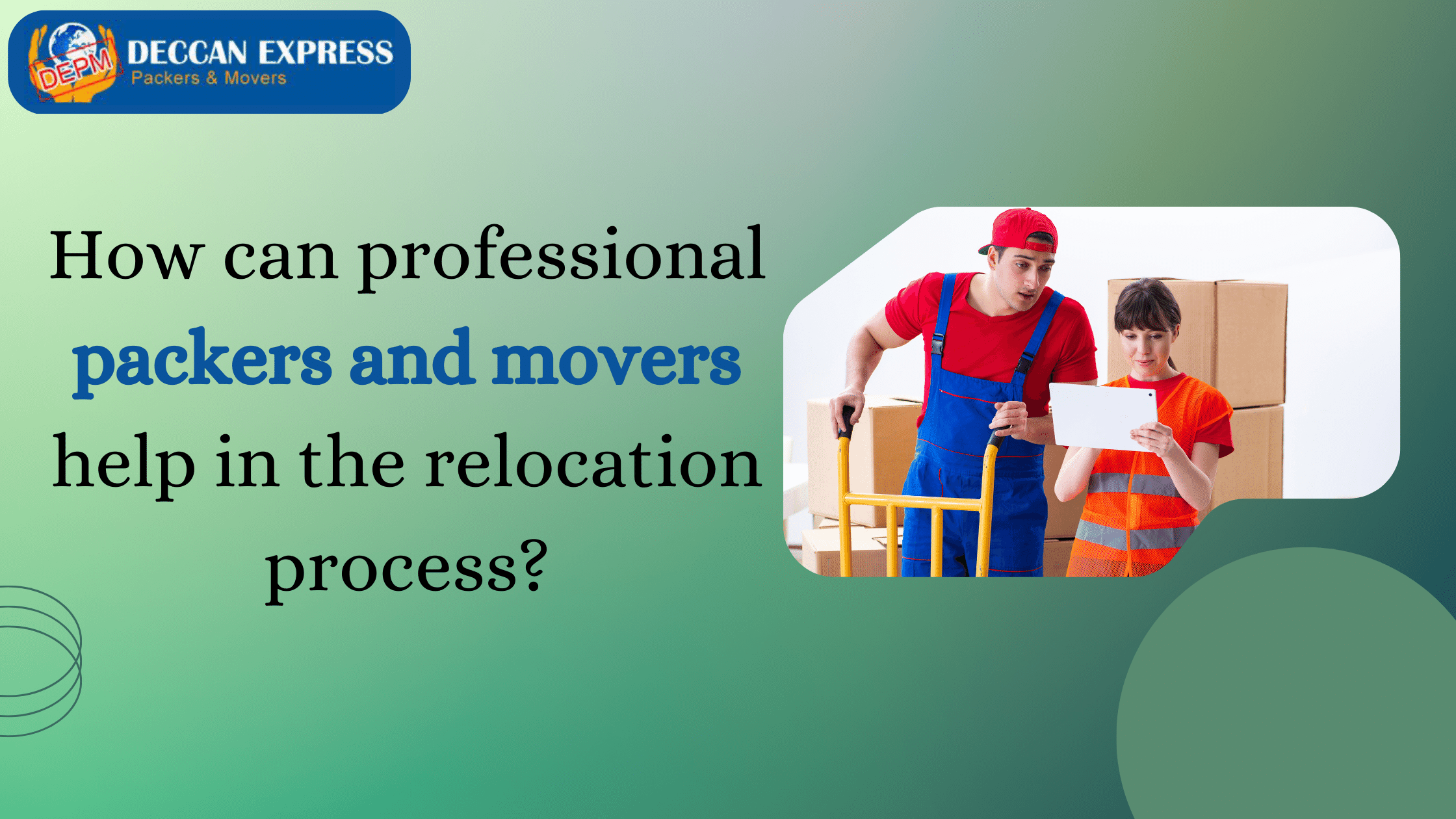 How can professional packers and movers help in the relocation process?