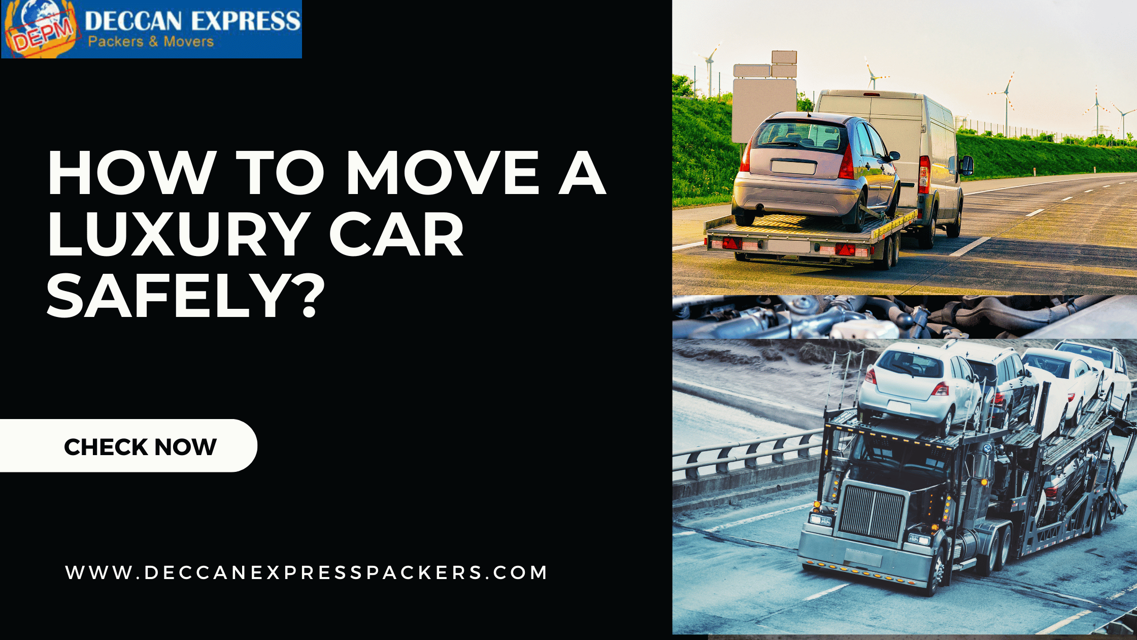 How to move a luxury car safely?