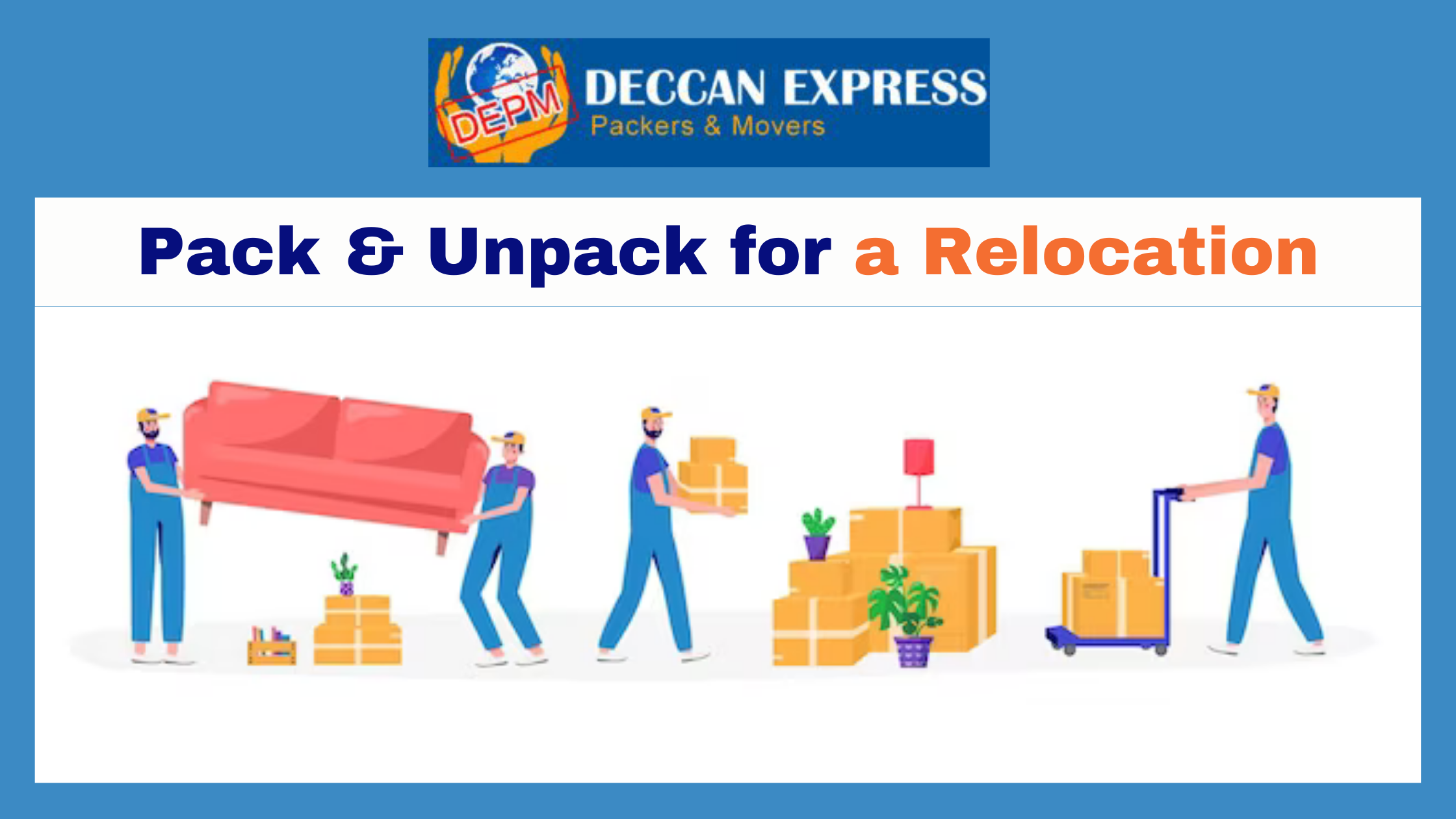 How to pack and unpack for a relocation for work?